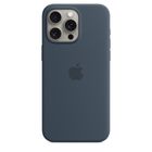 Apple iPhone 15 Pro Max, silicone case with magsafe, Storm Blue