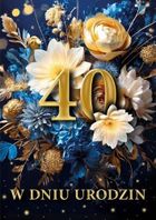 Armin Style, karnet B6, efekt 3D, urodziny 40