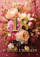 Armin Style, karnet B6 z kopertą, urodziny 18