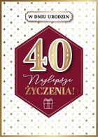 Armin Style, karnet B6 z kopertą, urodziny 40