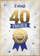 Armin Style, karnet B6 z kopertą, urodziny 40