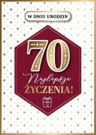 Armin Style, karnet B6 z kopertą, urodziny 70