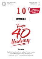 Armin Style, karnet, urodziny 40, wymienne cyfry