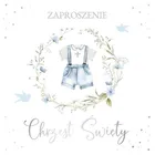 Armin Style, zaproszenie z kopertą, chrzest, 13-13 cm, 10 szt.