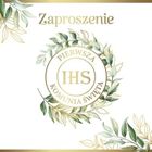 Armin Style, zaproszenie z kopertą, komunia, 13-13 cm, 10 szt.