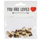 Arpex, drewniane serduszka mini, 24 szt.