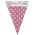Arpex, girlanda, kropki, różowa
