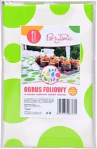 Arpex, obrus folia w grochy limonkowy