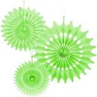 Arpex, rozety dekoracyjne, limonkowe, 3 szt.