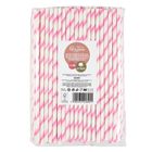 Arpex, słomki papierowe, łamane, różowe, 144 szt.