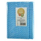 Arpex, słomki papierowe, niebieskie w białe kropki, 144 szt.