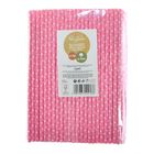 Arpex, słomki papierowe, różowe w białe kropki, 144 szt.