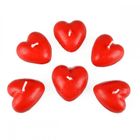 Arpex, świeca pływająca, Serce, 4-4 cm, 6 szt.