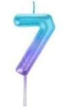 Arpex, świeczka, cyfra 7, ombre