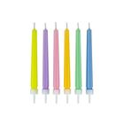 Arpex, świeczki ryflowane, dekoracja ciasta, 6 szt.