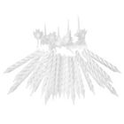 Arpex, świeczki urodzinowe, białe, 24 szt.