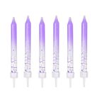 Arpex, świeczki urodzinowe, fioletowe, 6 szt.