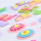 Arpex, zestaw naklejek filcowych, kwiaty i motyle