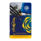 Artea, zestaw ołówków do szkicowania w metalowym pudełku, 12 kolorów