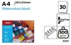 Artix, blok do akwareli, A4, 30 kartek, 300g