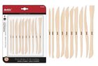 Artix, narzędzia do rzeźbienia, drewniane, 10 szt.