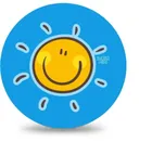 Artyk, Sportox Kids, piłka gumowa, Słonko, 23 cm