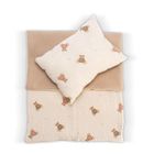 Asi, pościel w misie do łóżeczka dla lalki bobas, 46 cm