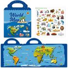 Askato, książeczka z naklejkami, mapa świata