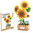 Askato, kwiatki słoneczniki, drewniane puzzle 3D, 115 elementów