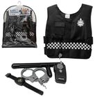 Askato, strój policjanta z kamizelką i akcesoriami