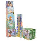 Askato, wieża do układania, 10 kartonowych sześcianów