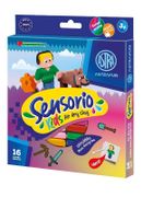 Astra, Astrafun, Sensorio Kids, masa plastyczna, Pixel, 16 kolorów