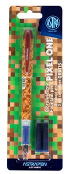 Astra, Astrapen, pióro młodzieżowe + 3 naboje, Pixel One, 1 szt.