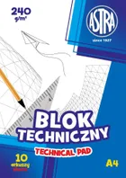 Astra, blok techniczny, A4 240g