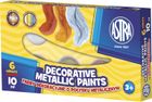 Astra, farby dekoracyjne o połysku metalicznym, 6 kolorów