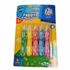 Astra, farby w pędzelkach, 5 kolorów