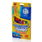Astra, Jumbo, kredki ołówkowe dwustronne, 24 kolory, 12 szt.