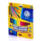 Astra, kredki ołówkowe trójkątne, 24 kolory