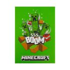 Astra, Minecraft, blok rysunkowy, A4, 100g, 20 arkuszy, 1 szt.