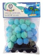 Astra, pompony, błękitna laguna, 20 mm