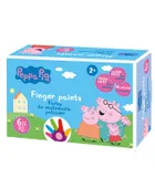 Astra, Świnka Peppa, farby do malowania palcami, 6 kolorów, 20 ml