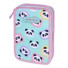 Astrabag, piórnik rozkładany, podwójny, Minty Pandas