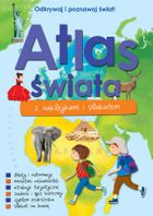 Atlas świata z naklejkami i plakatem