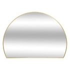 Atmosphera, Alice, półokrągłe lustro do przedpokoju, metalowa rama, 90-65 cm