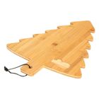 Atmosphera, bambusowa deska w kształcie choinki, z nożem do sera