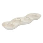 Atmosphera, Cherry, ceramiczny świecznik na 4 długie świece, 32,5-4,4-11,2 cm