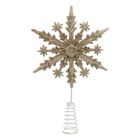 Atmosphera, czubek na choinkę, brokatowy płatek śniegu, 22 cm