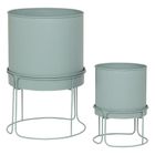 Atmosphera, donice metalowe, Aze, średnica 30 cm, 2 szt.