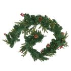 Atmosphera, girlanda świąteczna, choinka z jagodami i szyszkami, 180 cm