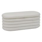 Atmosphera, Giulia Boucle, siedzisko do przedpokoju, ze schowkiem, 110-46-40,5 cm